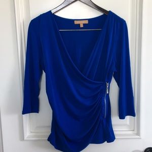 Ellen Tracy Royal Blue Blouse
